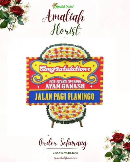 Sewa Papan Bunga Pandangan Wetan